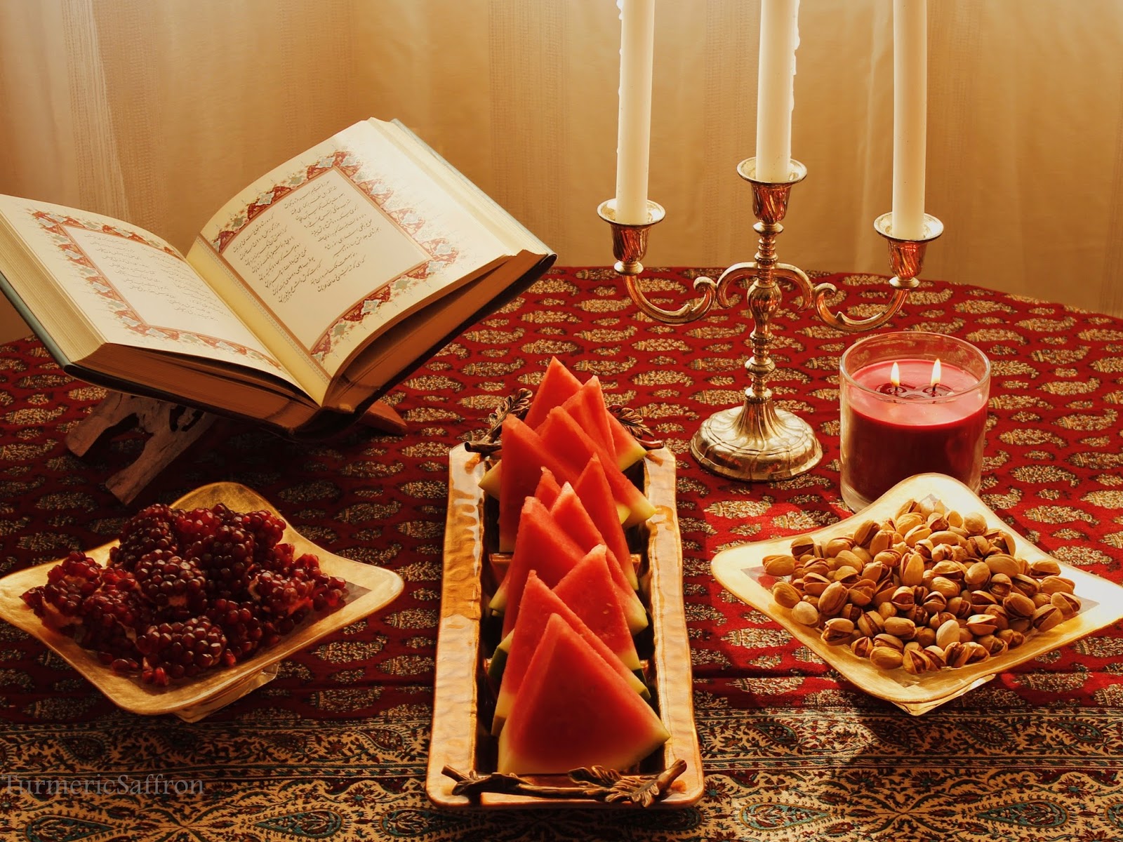 تزیین سفره یلدا