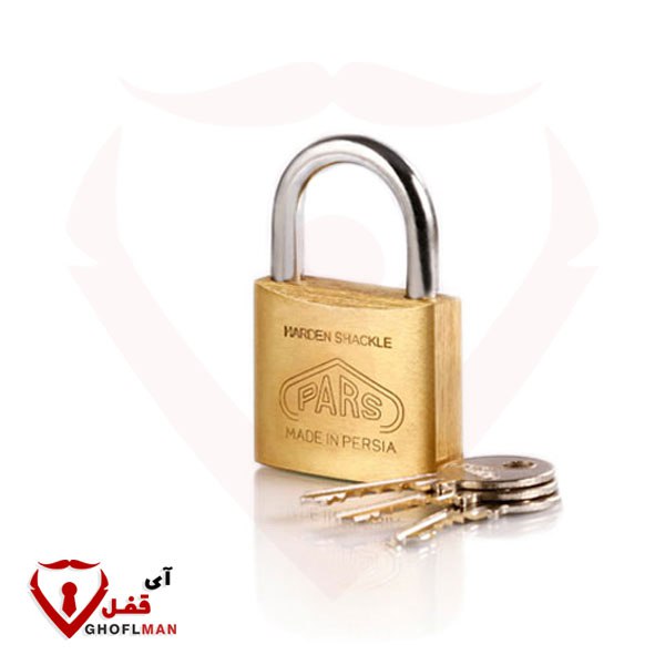 قفل آویز برنجی 40 پارس قفل PARS GHOFL (عمده)