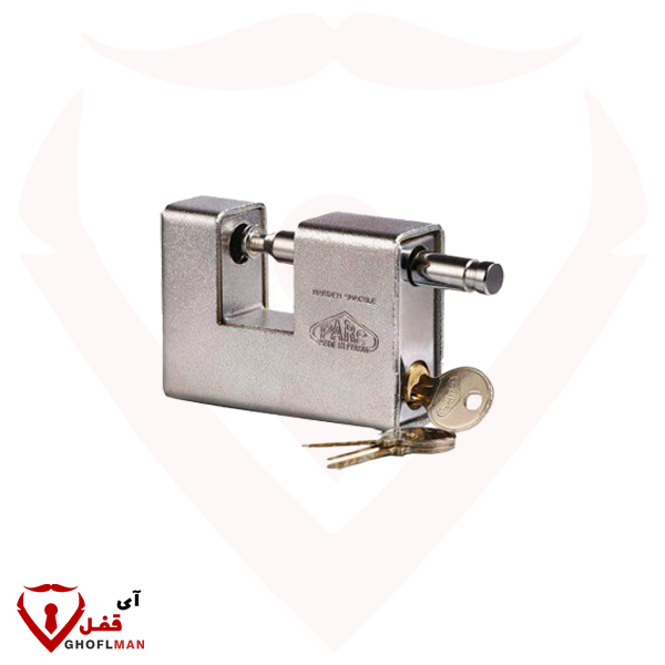 قفل کتابی 1000BS روپوش براق با کلید معمولی پارس قفل (عمده)