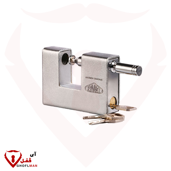 قفل کتابی 900DX روپوشدار با کلید دو شیار پارس قفل (عمده)