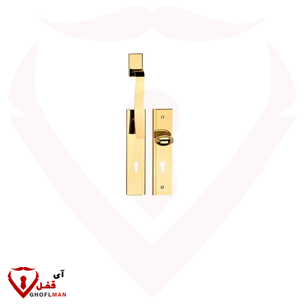 دستگیره آپارتمانی همراه قفل و سیلندر کد 224 لومباردی LOMBARDI
