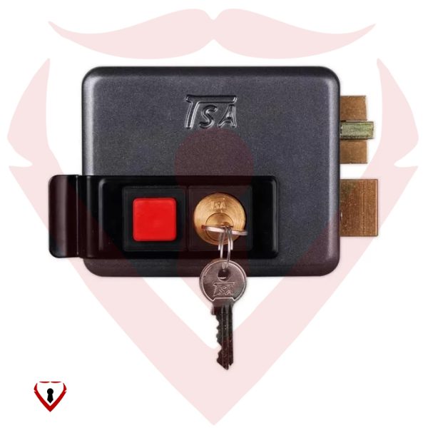 قفل حیاطی برقی داخل بازشو با کلید دوپله 7072 تی اس آ TSA