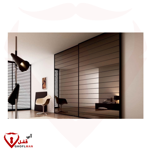 مکانیزم درب ریلی این لاین آرام بند کد BT1 بلو BLUE