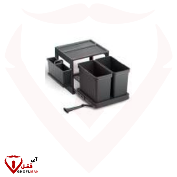 سطل زباله دو مخزن کد 9250 ملونی MELLONI