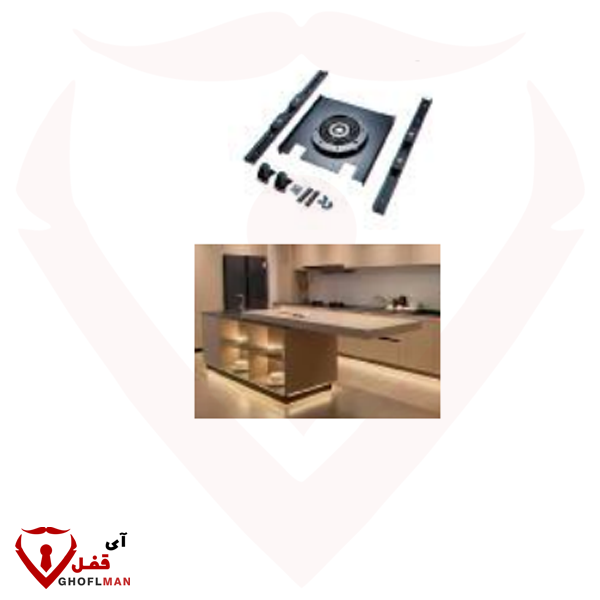 مکانیزم میز ریلی گردان بدون قفل 360 درجه 9268 ملونی MELLONI